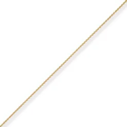 1,3mm Rund-Ankerkette Goldkette Collier Halskette aus 750 Gold Gelbgold 45cm