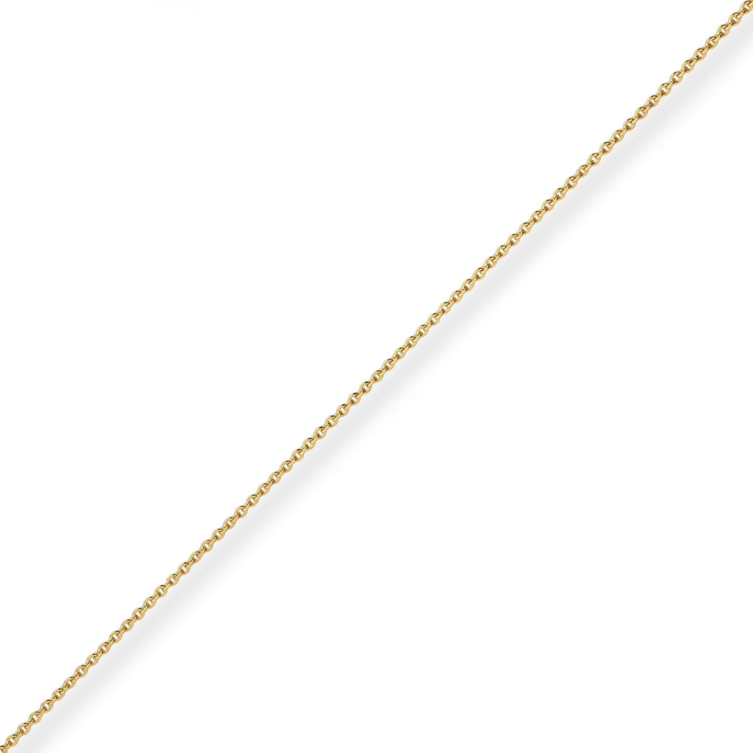 1,3mm Rund-Ankerkette Goldkette Collier Halskette aus 750 Gold Gelbgold 45cm