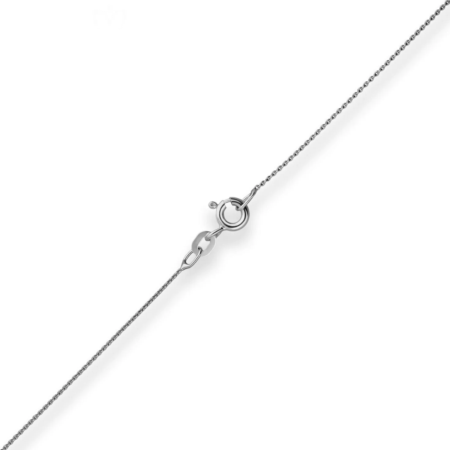 0,8mm Rund-Ankerkette Goldkette Collier Halskette aus 375 Gold Weißgold 40cm