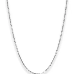 1,5mm Rund-Ankerkette Goldkette Collier Halskette aus 333 Gold Weißgold 50cm