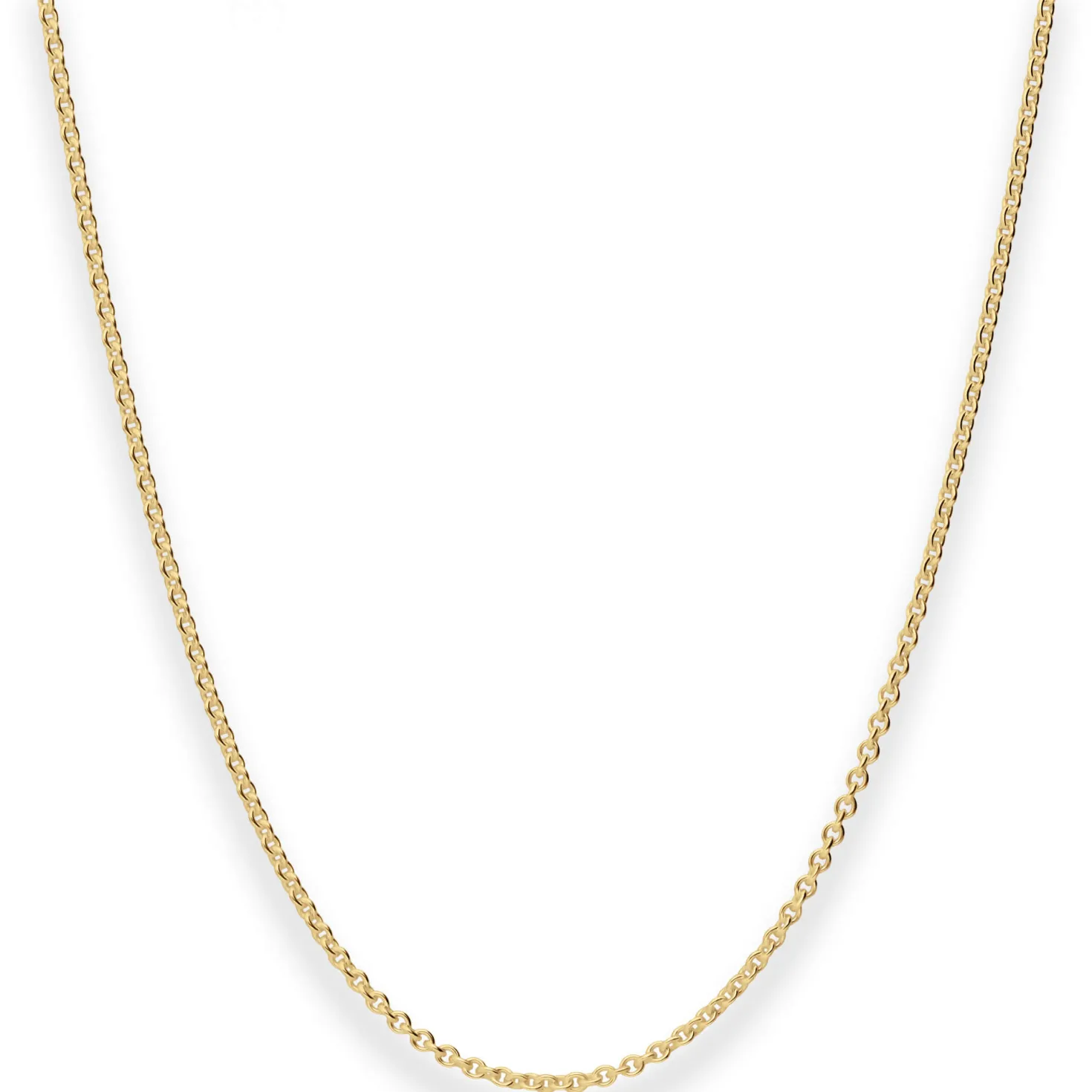 2mm Rund-Ankerkette Goldkette Collier Halskette aus 375 Gold Gelbgold 42cm