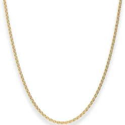 2,4mm Rund-Ankerkette Goldkette Collier Halskette aus 333 Gold Gelbgold 45cm