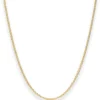 2mm Rund-Ankerkette Goldkette Collier Halskette aus 375 Gold Gelbgold 45cm