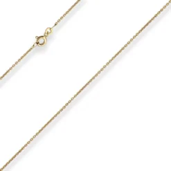1,5mm Rund-Ankerkette Goldkette Collier Halskette aus 333 Gold Gelbgold 90cm