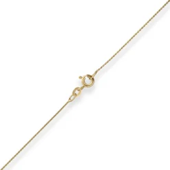 0,8mm Rund-Ankerkette Goldkette Collier Halskette aus 333 Gold Gelbgold 36cm