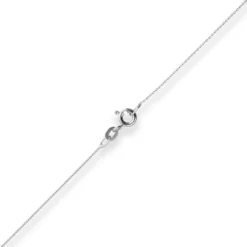 0,8mm Rund-Ankerkette Goldkette Collier Halskette aus 585 Gold Weißgold 40cm