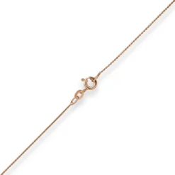 0,8mm Rund-Ankerkette Goldkette Collier Halskette aus 585 Gold Rotgold 45cm