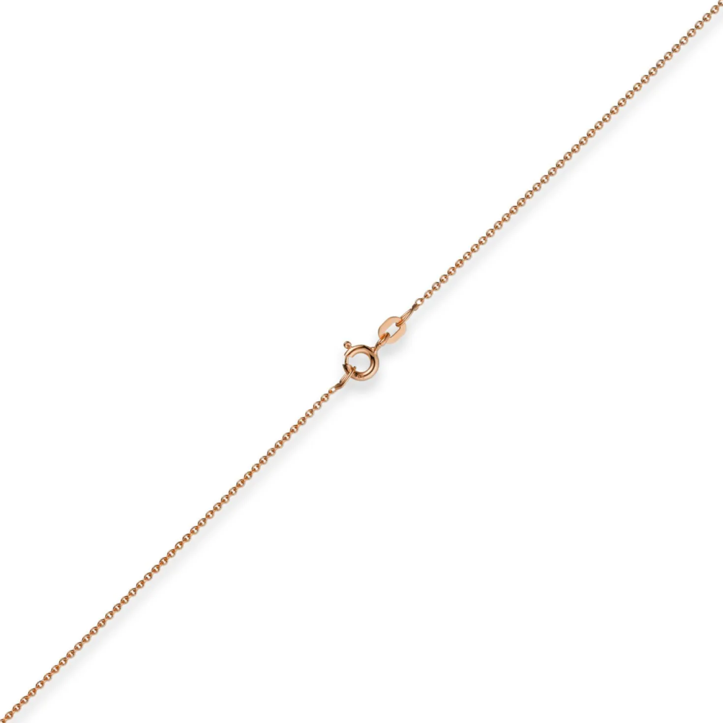 1,1mm Rund-Ankerkette 585 Gold Rotgold Kette Collier Halskette, 40cm
