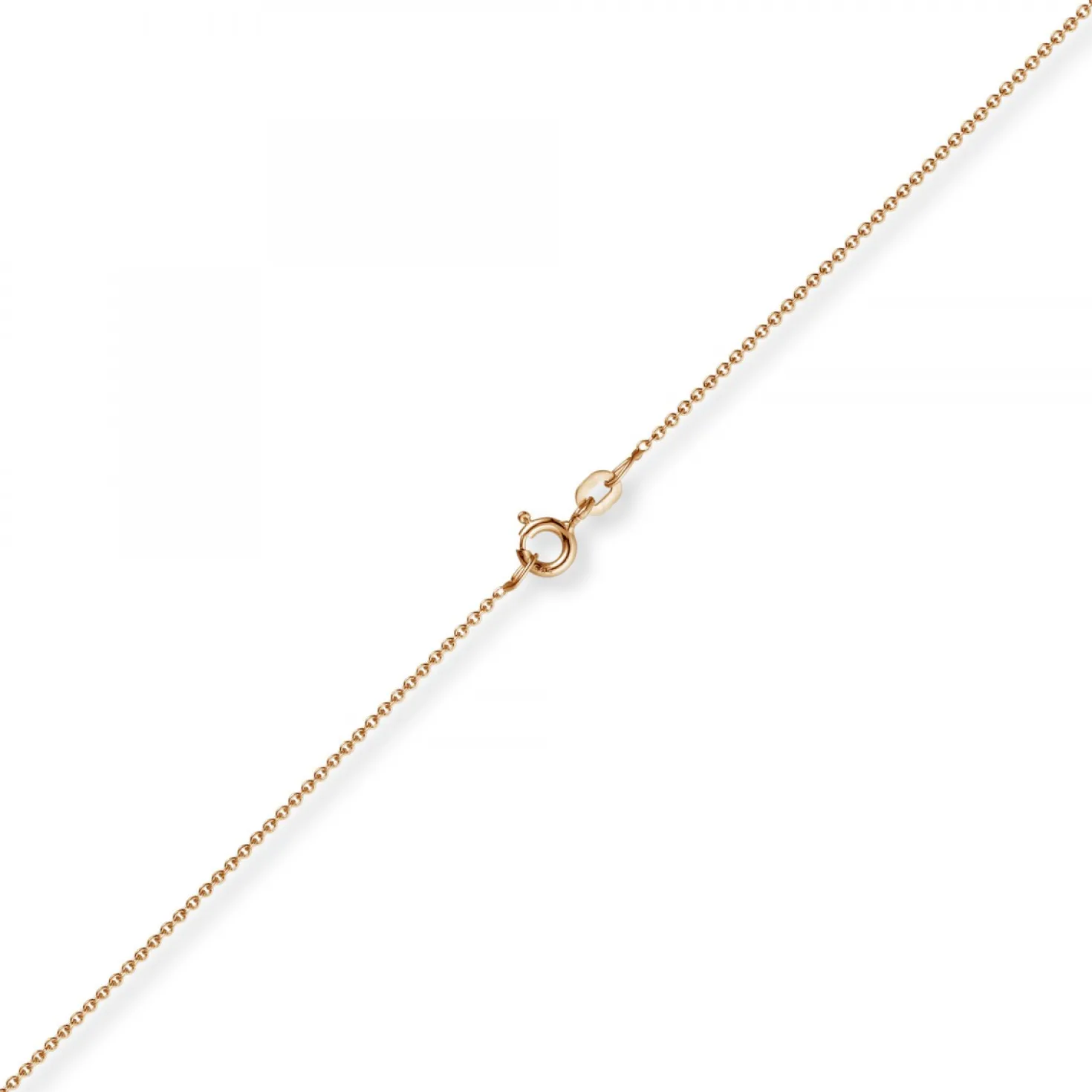 1,1mm Rund-Ankerkette 750 Gold Rotgold Kette Collier Halskette, 40cm