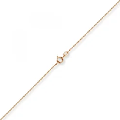 1,1mm Rund-Ankerkette 750 Gold Rotgold Kette Collier Halskette, 38cm