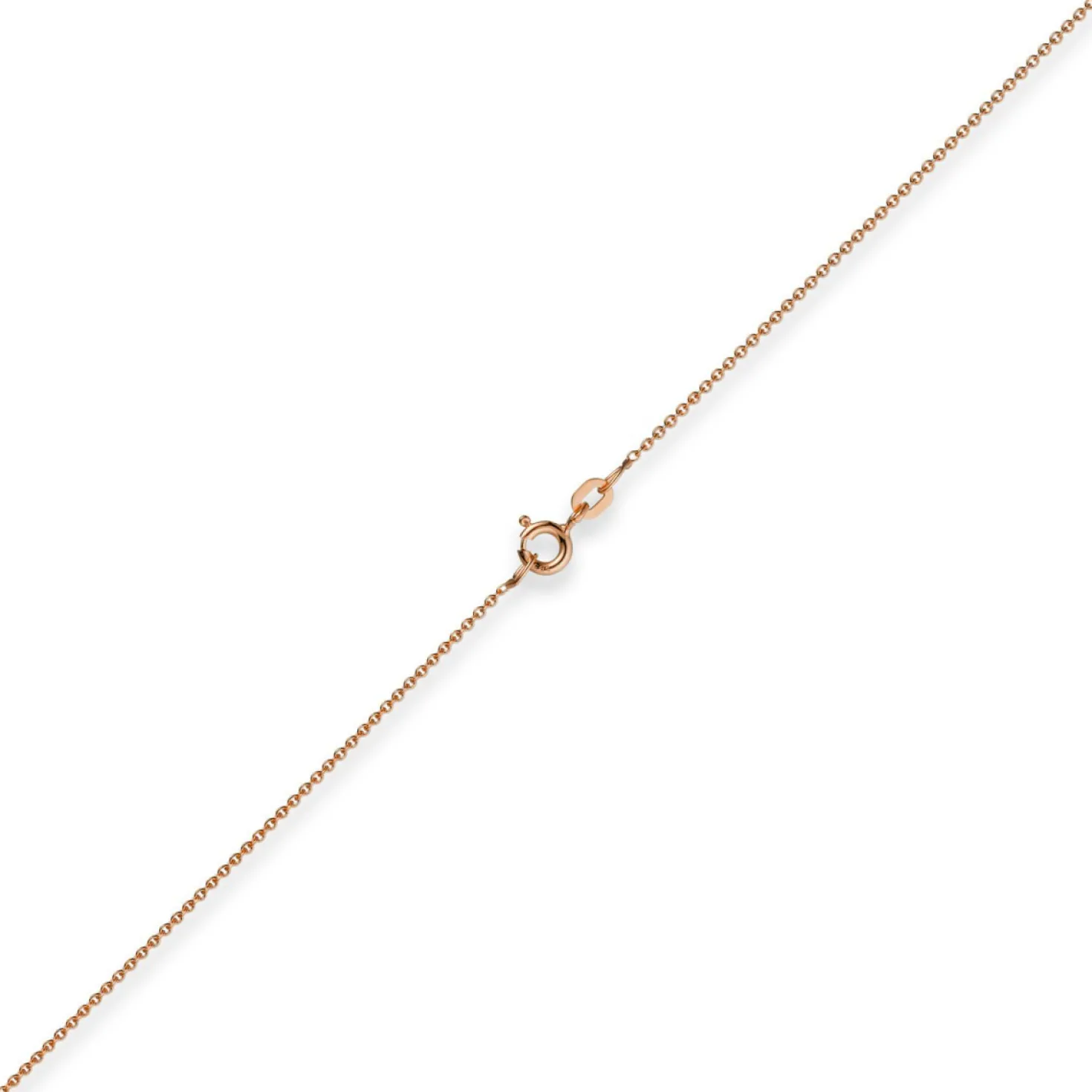 1,1mm Rund-Ankerkette 750 Gold Rotgold Kette Collier Halskette, 55cm
