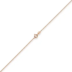 1,1mm Rund-Ankerkette 750 Gold Rotgold Kette Collier Halskette, 36cm