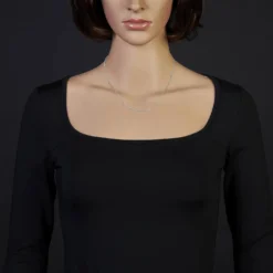 1,9mm Rund-Ankerkette 750 Gold Weißgold Kette Collier Halskette, 45cm