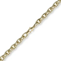7,5mm Rundankerkette Halskette Collier aus 585 Gold Gelbgold 50cm