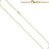 1,5mm Rund-Ankerkette Halskette Collier aus 750 Gold Gelbgold 45cm