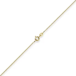 1,1mm Rund-Ankerkette Kette Collier, 585 Gold Gelbgold Goldkette, 90cm