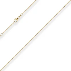 1,5mm Rund-Ankerkette Kette Collier aus 750 Gold Gelbgold 45cm mit Zwischenöse