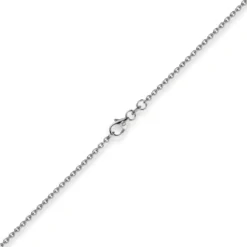 1,9mm Rund-Ankerkette Kette Collier, 585 Gold Weißgold Goldkette, 40cm