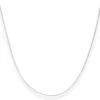0,8mm Rund-Ankerkette Kette Collier aus 750 Gold Weißgold 42cm mit Zwischenöse