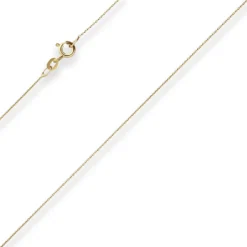 0,8mm Rund-Ankerkette Kette Collier Halskette aus 750 Gold Gelbgold 65cm