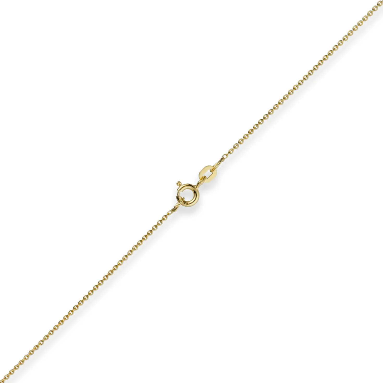 1,1mm Rund-Ankerkette Kette Collier, 585 Gold Gelbgold Goldkette, 70cm