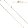 1,5mm Rundankerkette Kette Collier aus 585 Rotgold Gold, Goldkette, 45 cm