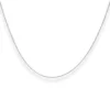 0,8mm Rund-Ankerkette Kette Collier aus 585 Gold Weißgold 45cm mit Zwischenöse
