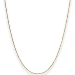 1,5mm Rund-Ankerkette Kette Collier aus 585 Gold Gelbgold 45cm mit Zwischenöse