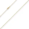 1,1mm Rund-Ankerkette Kette Collier aus 585 Gold Gelbgold 36cm mit Zwischenöse