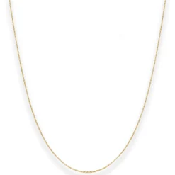 1,1mm Rund-Ankerkette Kette Collier aus 585 Gold Gelbgold 36cm mit Zwischenöse
