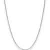 1,5mm Rund-Ankerkette Kette Collier Halskette aus 925 Silber rhodiniert 45cm