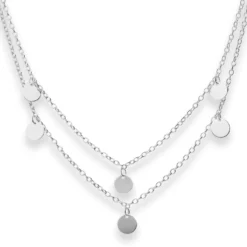 1,9mm Rund-Ankerkette Kette Collier Halskette aus 925 Silber rhodiniert 42cm