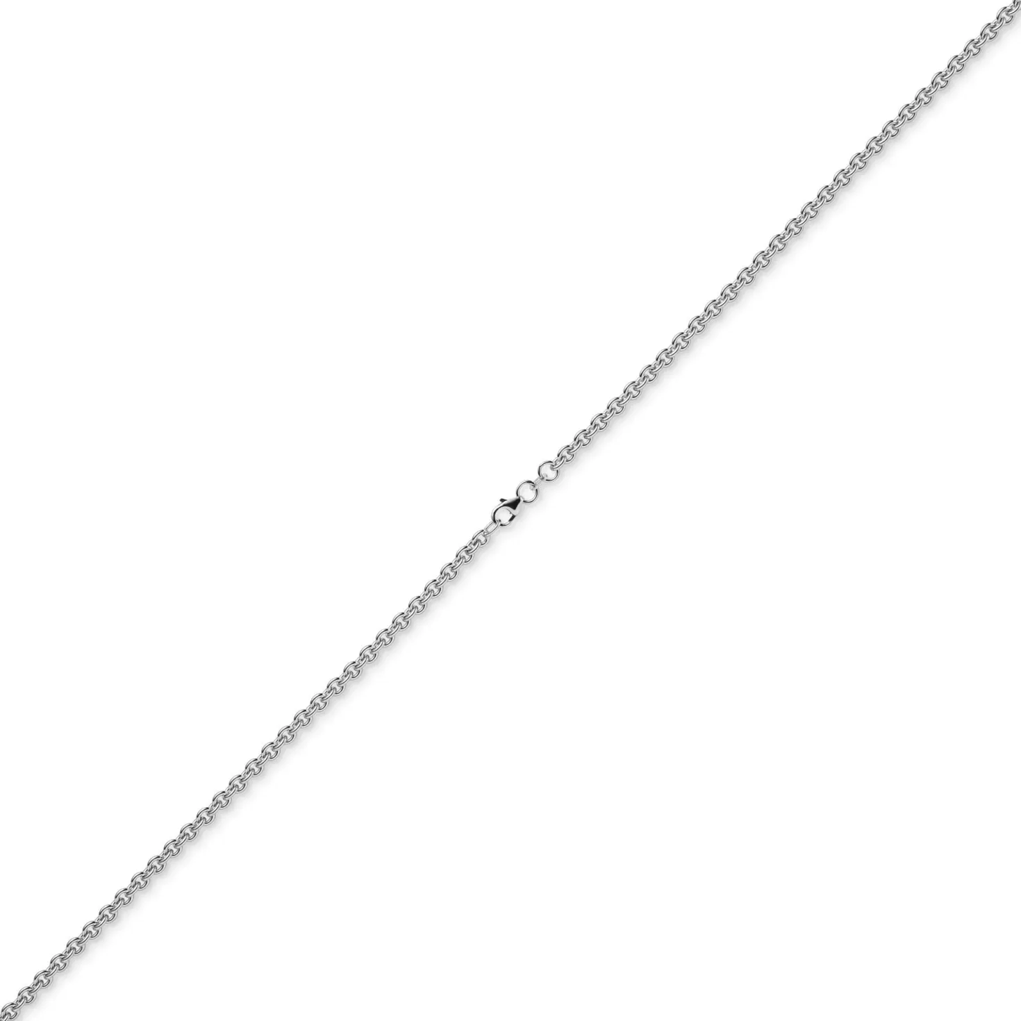 4mm Rund-Ankerkette Kette Collier Halskette 585 Gold Weißgold 60cm Halsschmuck
