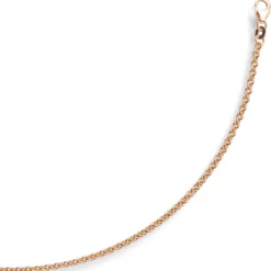 2,3mm Rundankerkette Kette Collier, 750 Gold Rotgold, Goldkette, 55cm