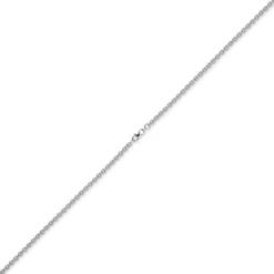 4mm Rund-Ankerkette Kette Collier Halskette 585 Gold Weißgold 50cm Halsschmuck