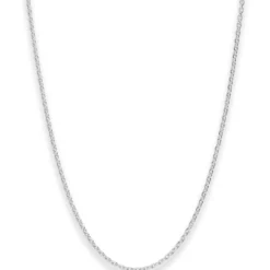 1,5mm Rund-Ankerkette Silberkette Collier Halskette aus 925 Silber 80cm