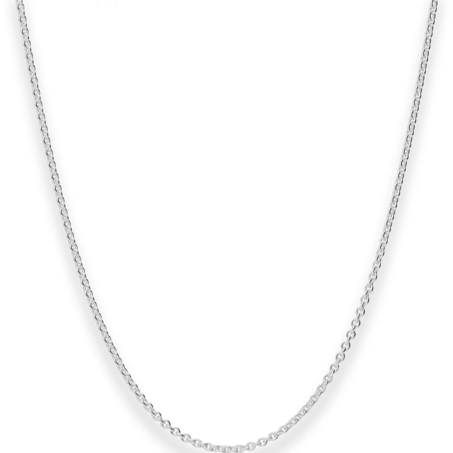 2mm Rund-Ankerkette Silberkette Collier Halskette aus 925 Silber 70cm