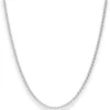 2,4mm Rund-Ankerkette Silberkette Collier Halskette aus 925 Silber 50cm