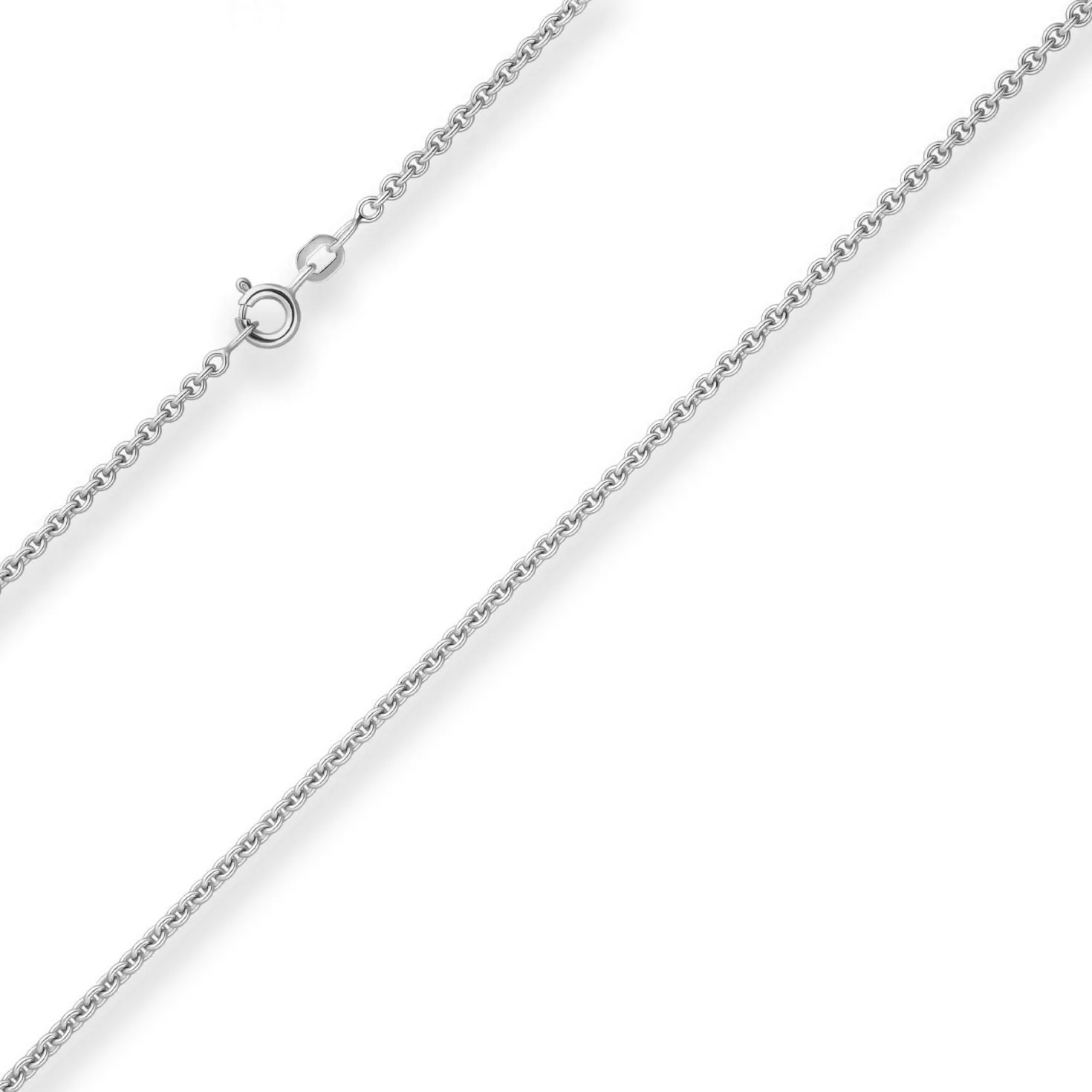 2,4mm Rund-Ankerkette Silberkette Collier Halskette aus 925 Silber 38cm