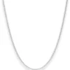 2mm Rund-Ankerkette Silberkette Collier Halskette aus 925 Silber 55cm