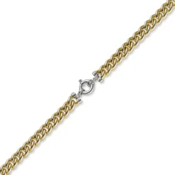 11,5mm Rundpanzer Armband Armkette 585 Gold Gelbgold & Weißgold, 19cm