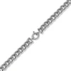 15mm Rundpanzer Kette Collier Halsschmuck aus 585 Gold Weißgold, 50cm