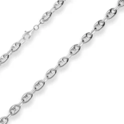 7,9mm Schiffsankerkette Silberkette Collier Halskette aus 925 Silber 45cm