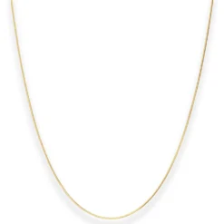 0,8mm Schlangenkette diamantiert Collier Halskette aus 375 Gold Gelbgold 45cm