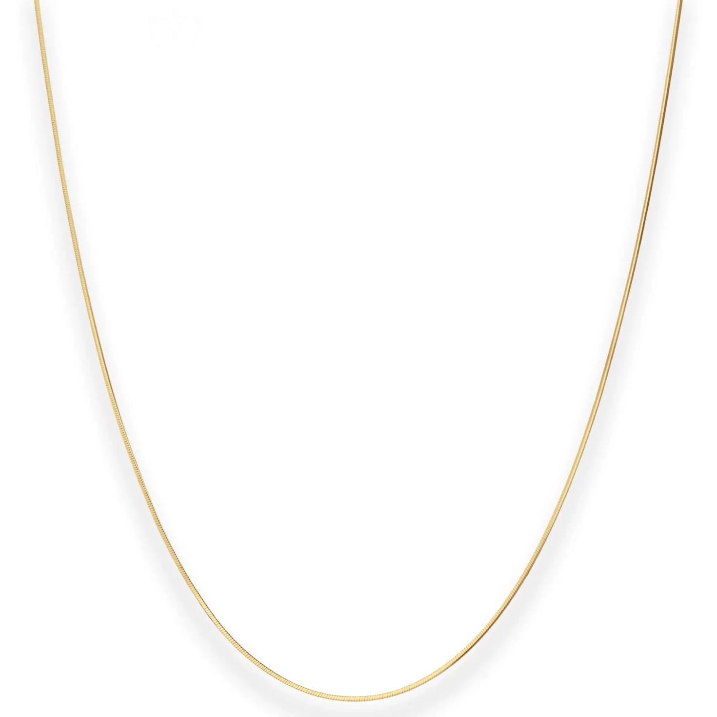 0,8mm Schlangenkette diamantiert Collier Halskette aus 375 Gold Gelbgold 45cm