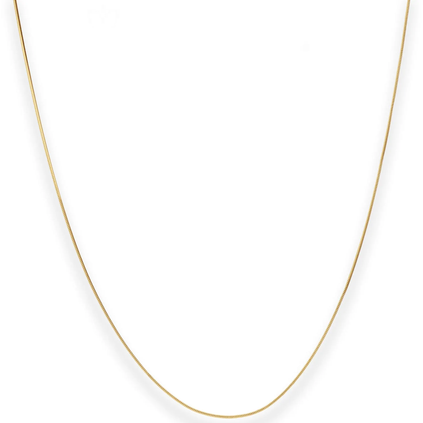 0,7mm Schlangenkette diamantiert Collier Halskette aus 375 Gold Gelbgold 45cm