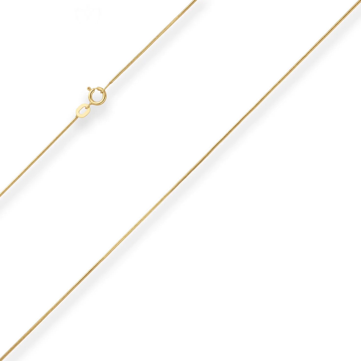 0,8mm Schlangenkette Goldkette Collier Halskette aus 585 Gold Gelbgold 42cm