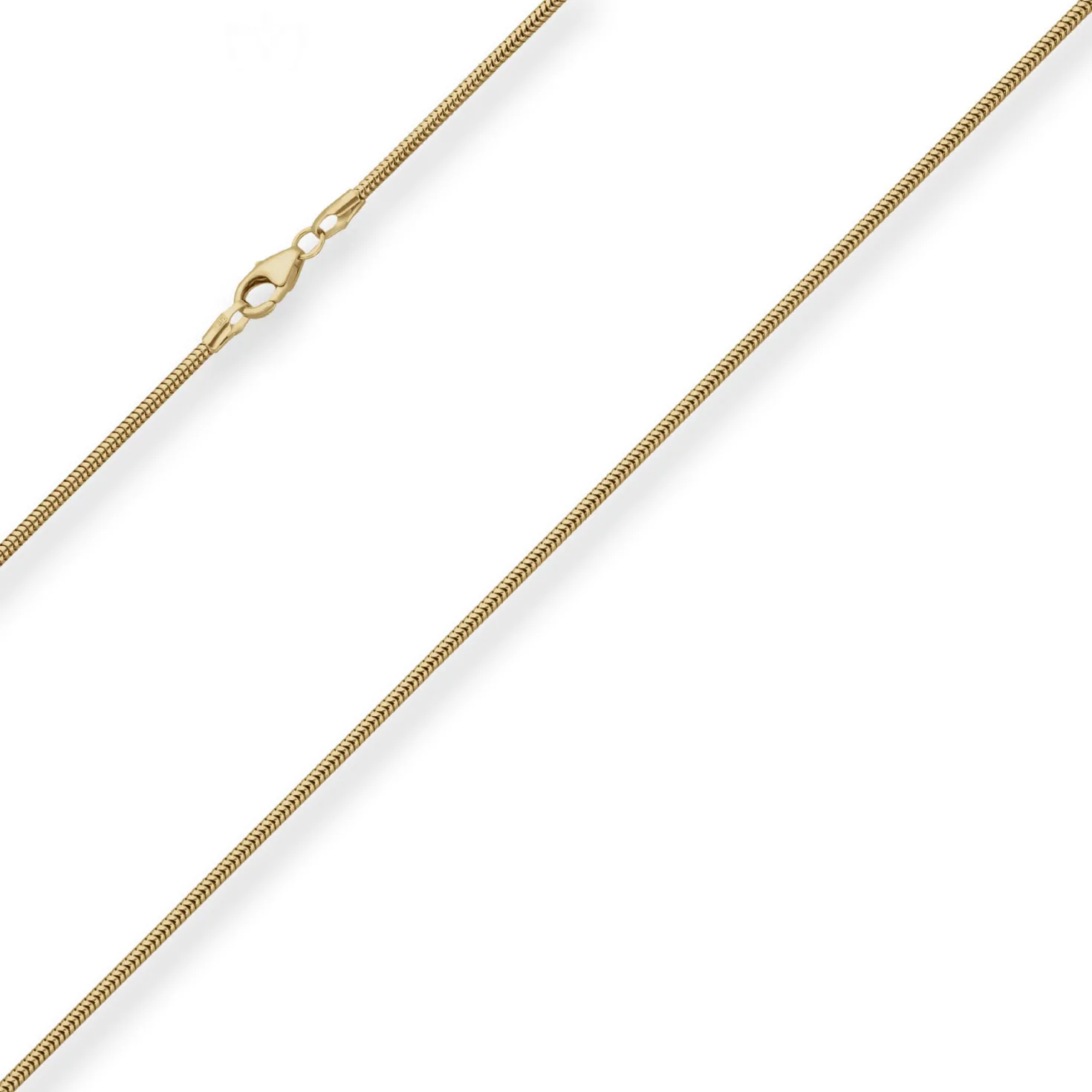 1,6mm Schlangenkette Goldkette Collier Halskette aus 585 Gold Gelbgold 45cm
