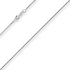 0,9mm Schlangenkette Goldkette Collier Halskette aus 375 Gold Weißgold 40cm