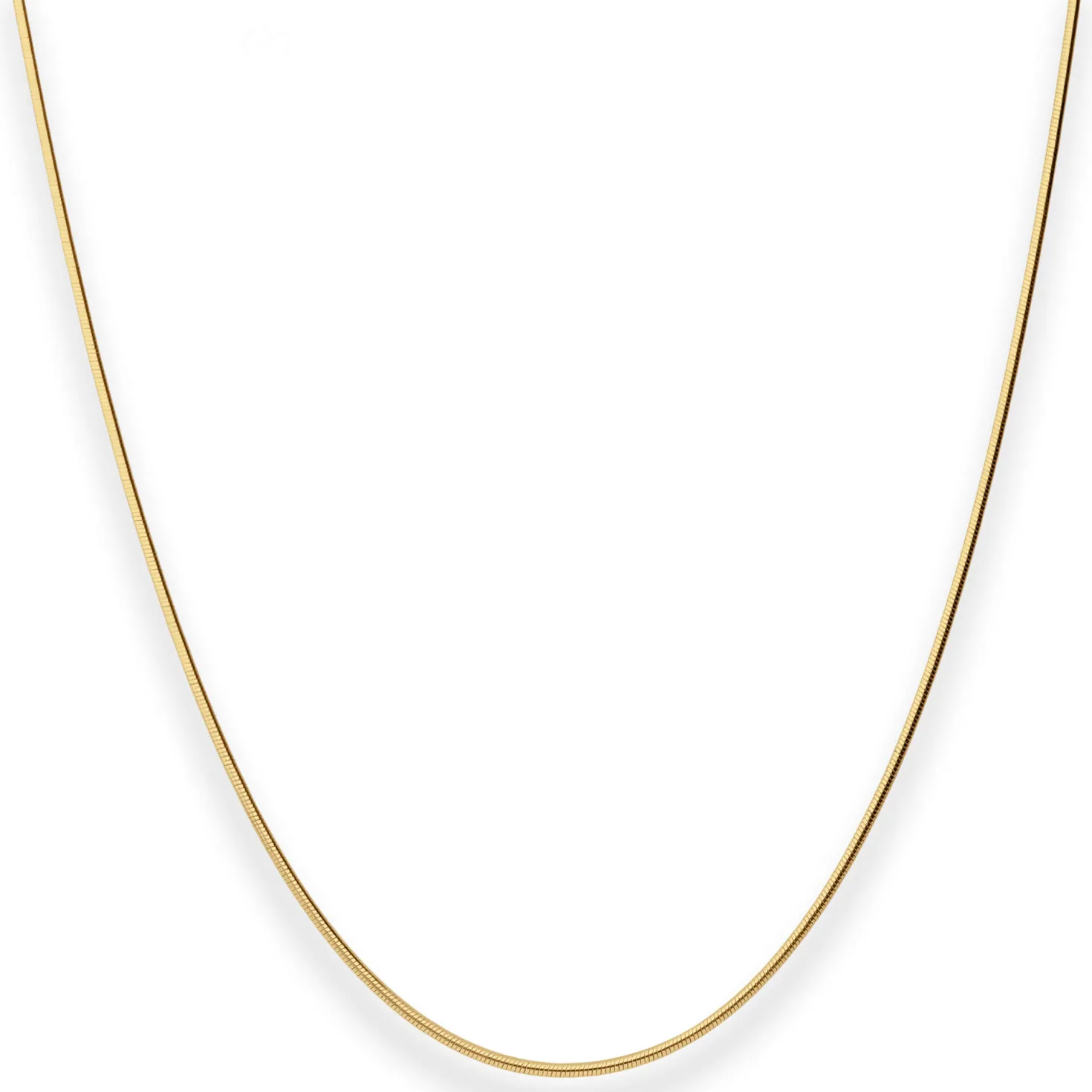 0,9mm Schlangenkette Goldkette Collier Halskette aus 375 Gold Gelbgold 50cm